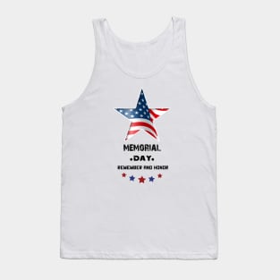 Memorial Day American flag . Happy Memorial Day party Tank Top